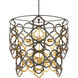 Mauresque 6 Light 32.25 inch Bronze Gold and Contemporary Gold Leaf Chandelier Ceiling Light, Medium