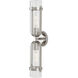 Bonardi 2 Light 5 inch Polished Nickel and Clear Bath Sconce Wall Light