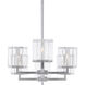 Valerio 6 Light 48 inch Silver Leaf Chandelier Ceiling Light