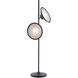 Bulat 73.5 inch 25 watt Antique Black/White Opaque Floor Lamp Portable Light
