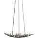 Rainforest 9 Light 34.5 inch Rustic Bronze Chandelier Ceiling Light, Small