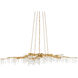 Forest Light 10 Light 62 inch Washed Lucerne Gold/Natural Chandelier Ceiling Light, Aviva Stanoff Collection