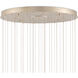 Virtu 36 Light 33 inch Natural/Silver Multi-Drop Pendant Ceiling Light