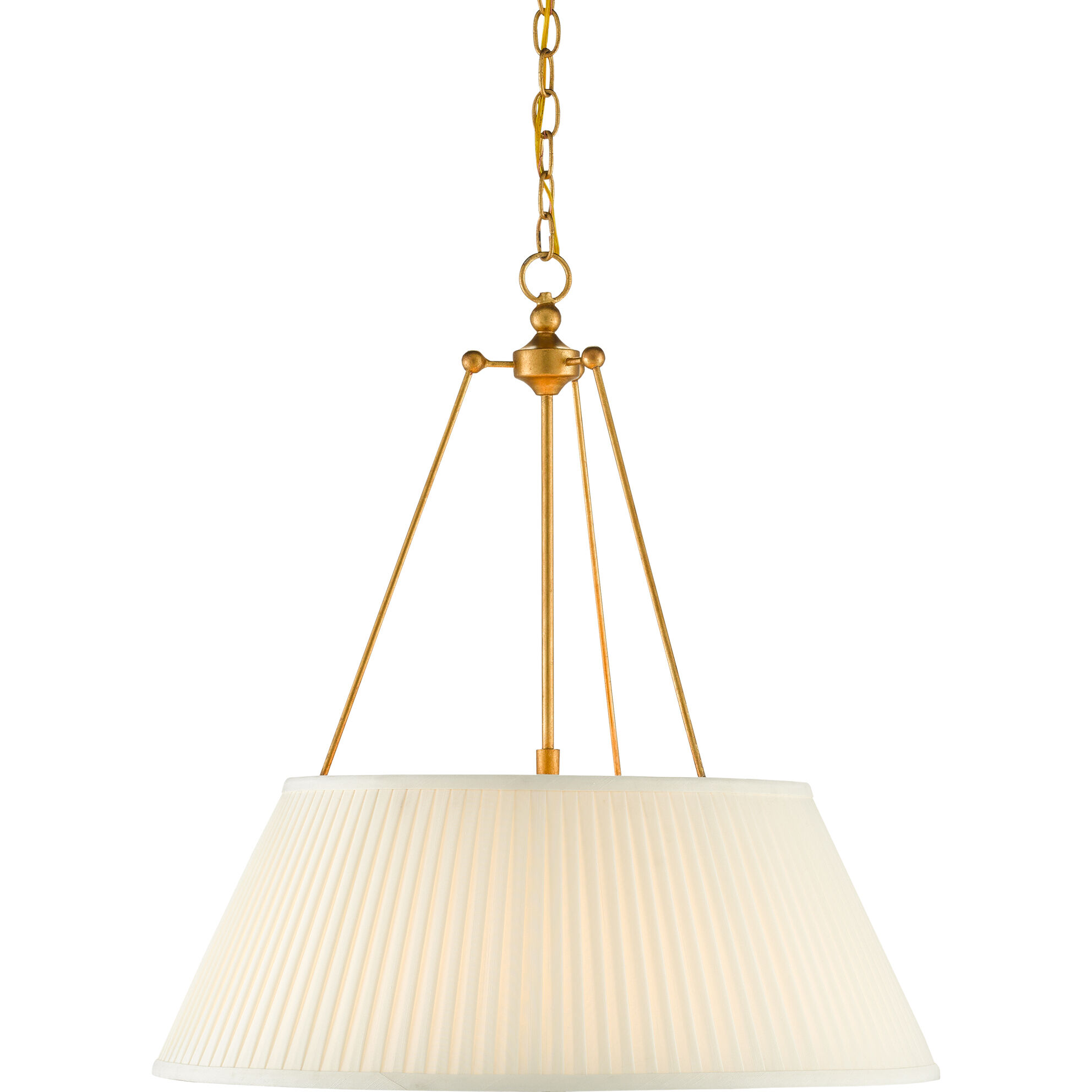 Lytham 1 Light 24.25 inch Antique Gold Leaf/White Pendant Ceiling Light