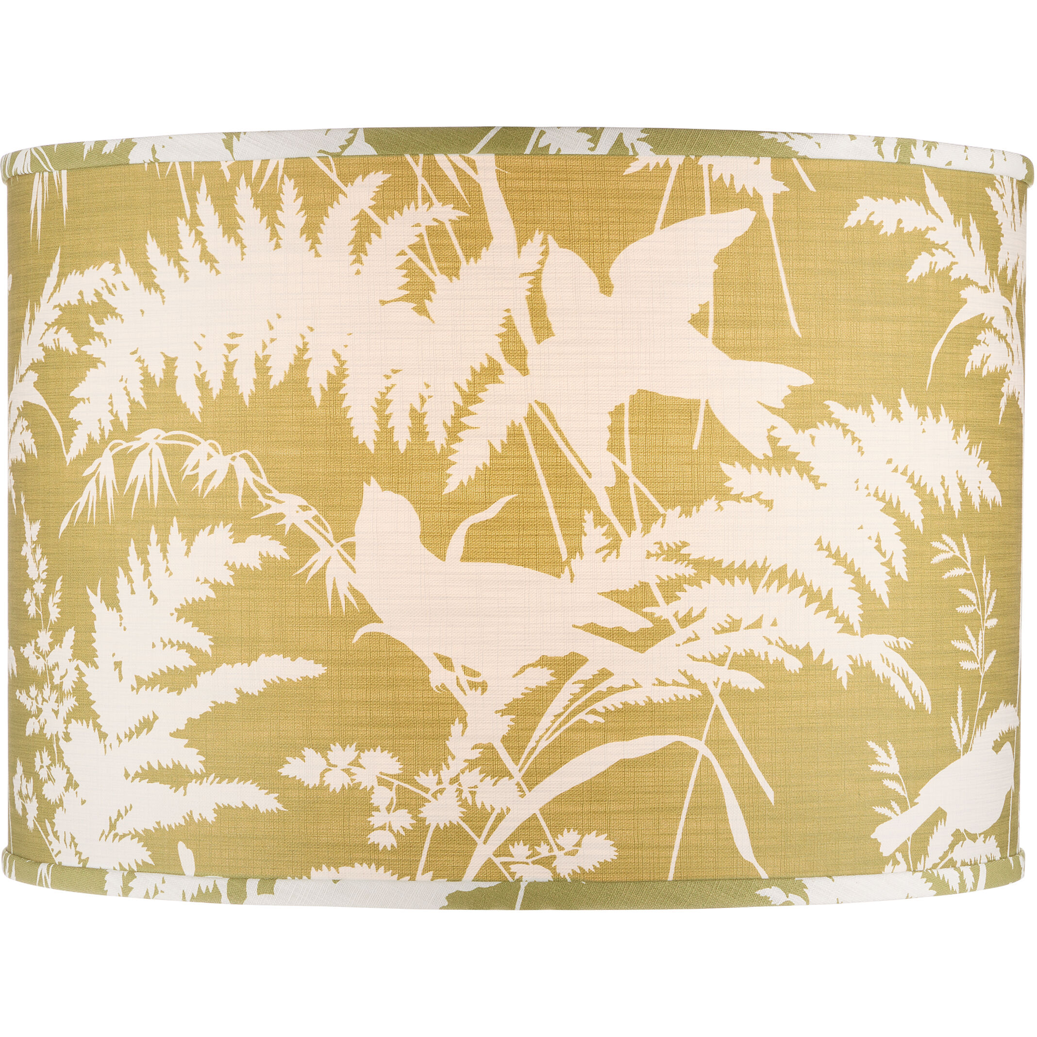 Aviary Moss/Ivory Drum Lamp Shade