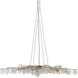 Forest Light 10 Light 62 inch Textured Silver/Natural Chandelier Ceiling Light, Aviva Stanoff Collection