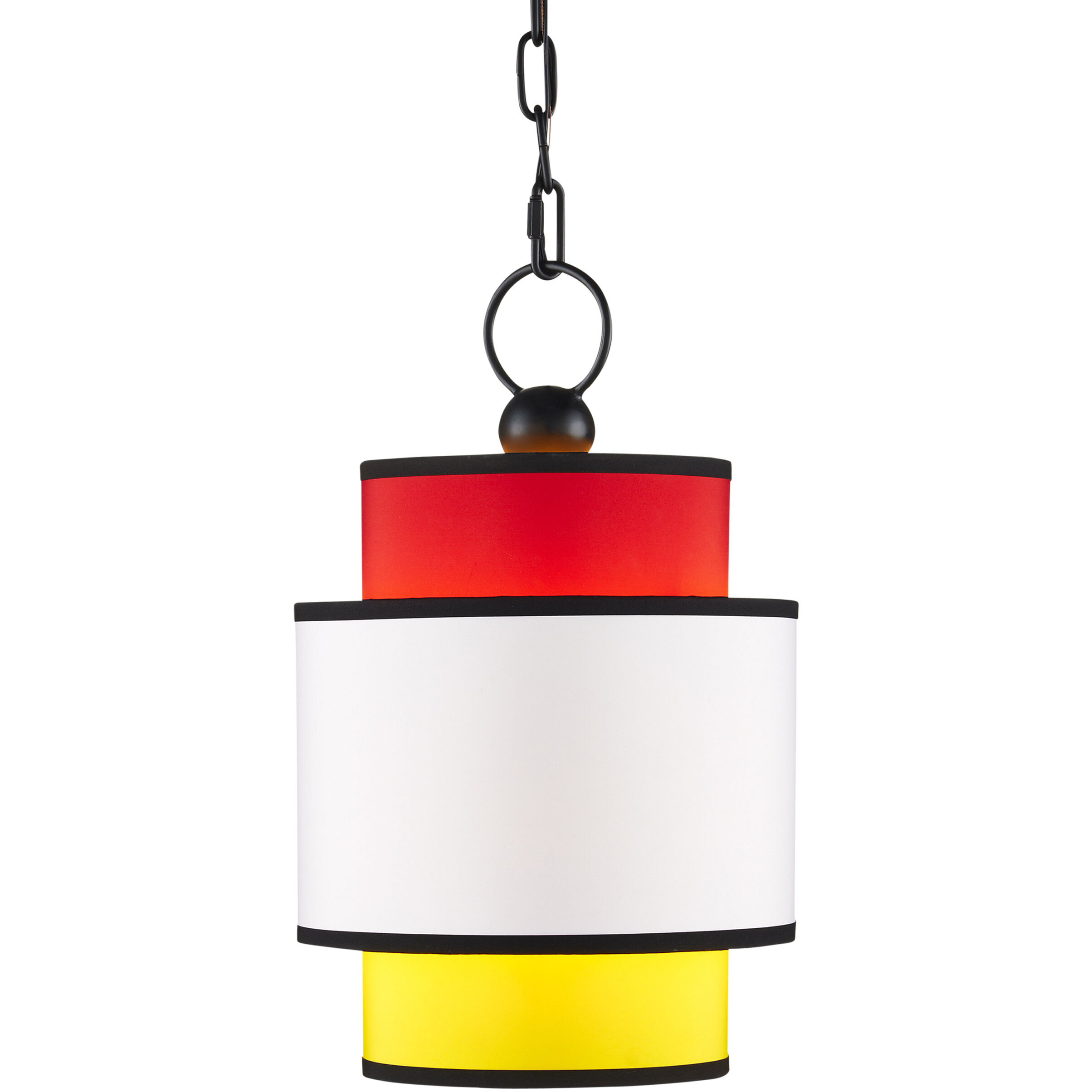 Mathias 1 Light 10 inch Satin Black/Multi-Color Pendant Ceiling Light