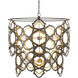 Mauresque 6 Light 32.25 inch Bronze Gold and Contemporary Gold Leaf Chandelier Ceiling Light, Medium