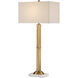 Allegory 36.5 inch Antique Brass/White Marble Table Lamp Portable Light