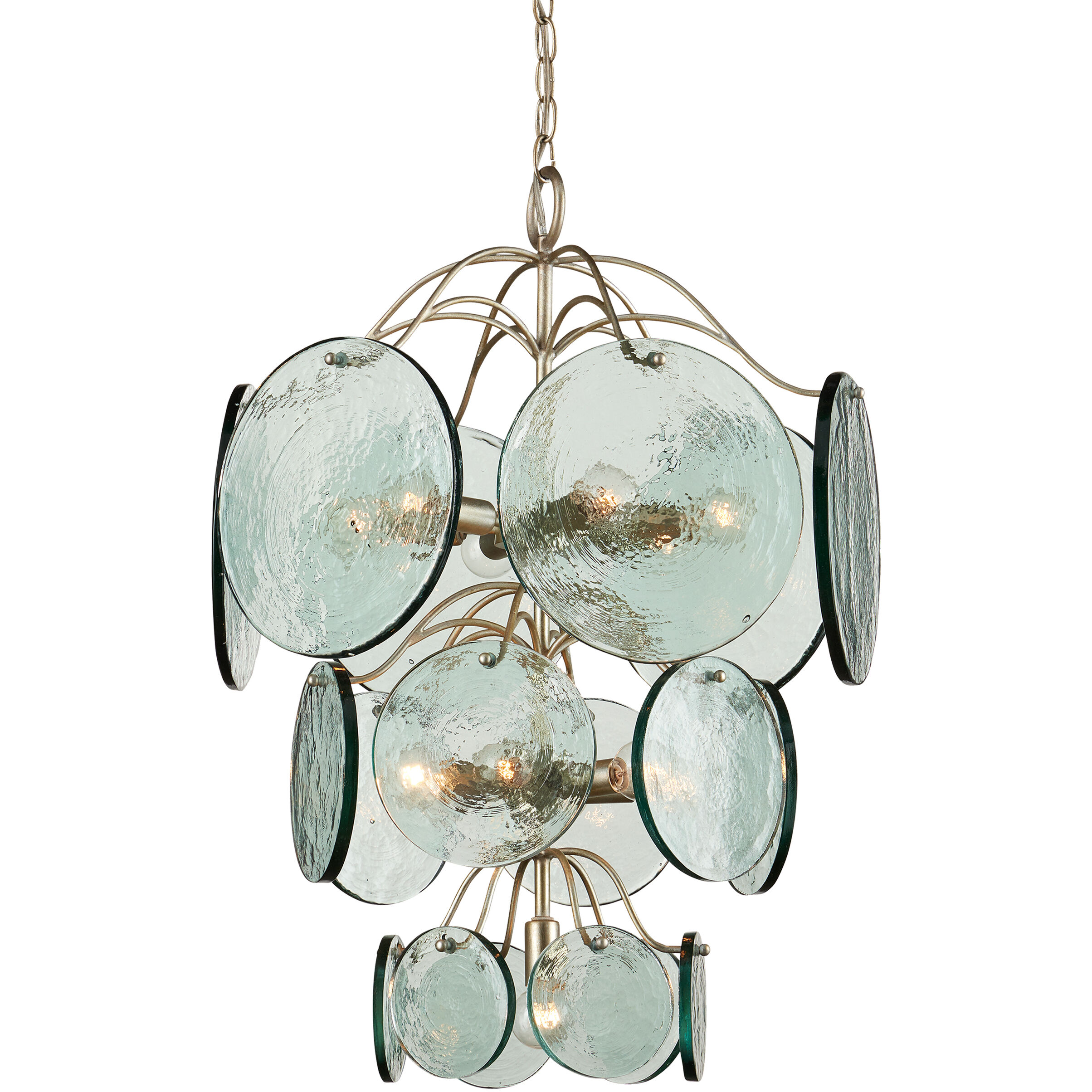 Rovigo 13 Light 20.5 inch Clear/Silver Leaf Chandelier Ceiling Light