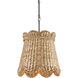 Annabelle 1 Light 14.5 inch Natural Pendant Ceiling Light, Small, Suzanne Duin Collection