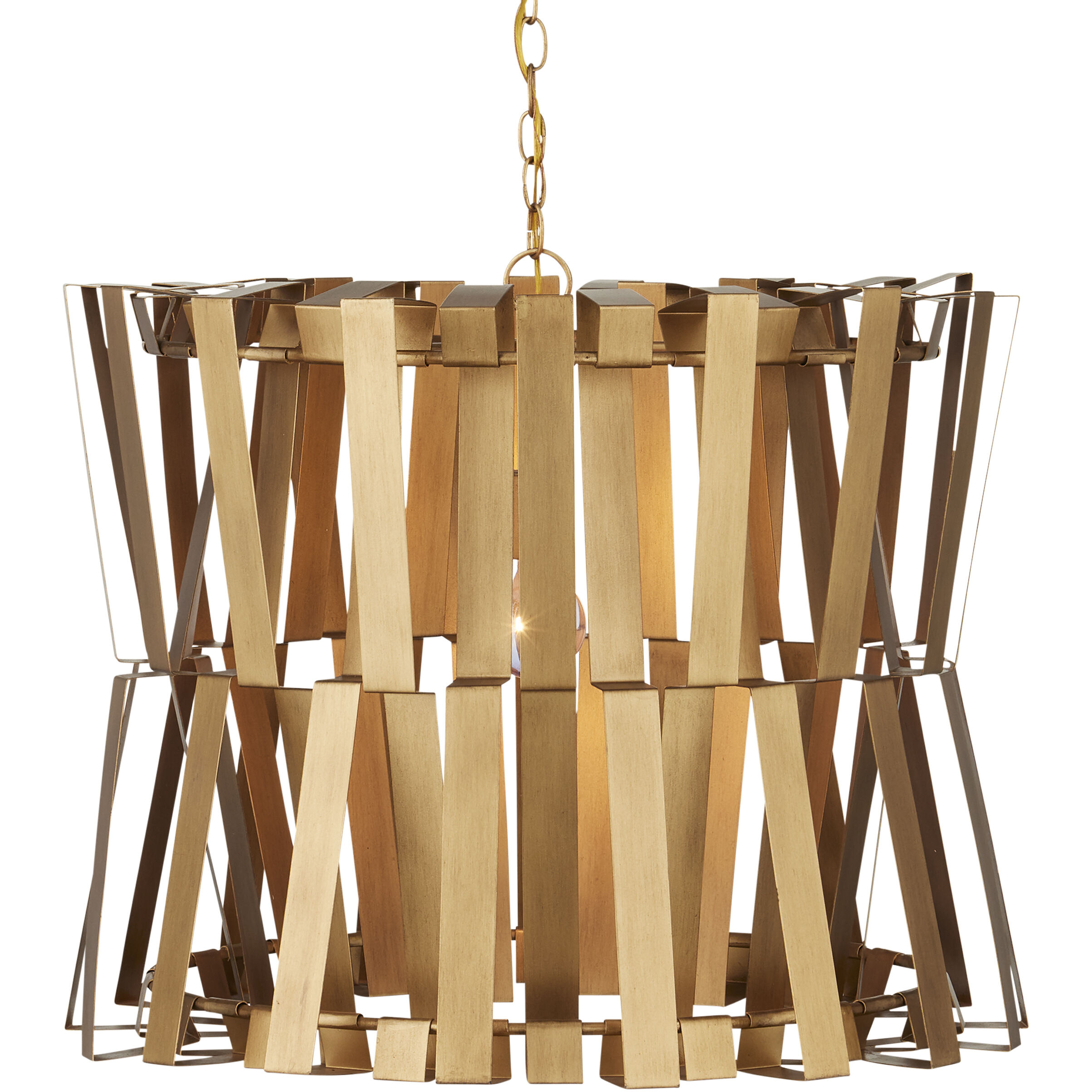 Chaconne 1 Light 27 inch Brass Chandelier Ceiling Light