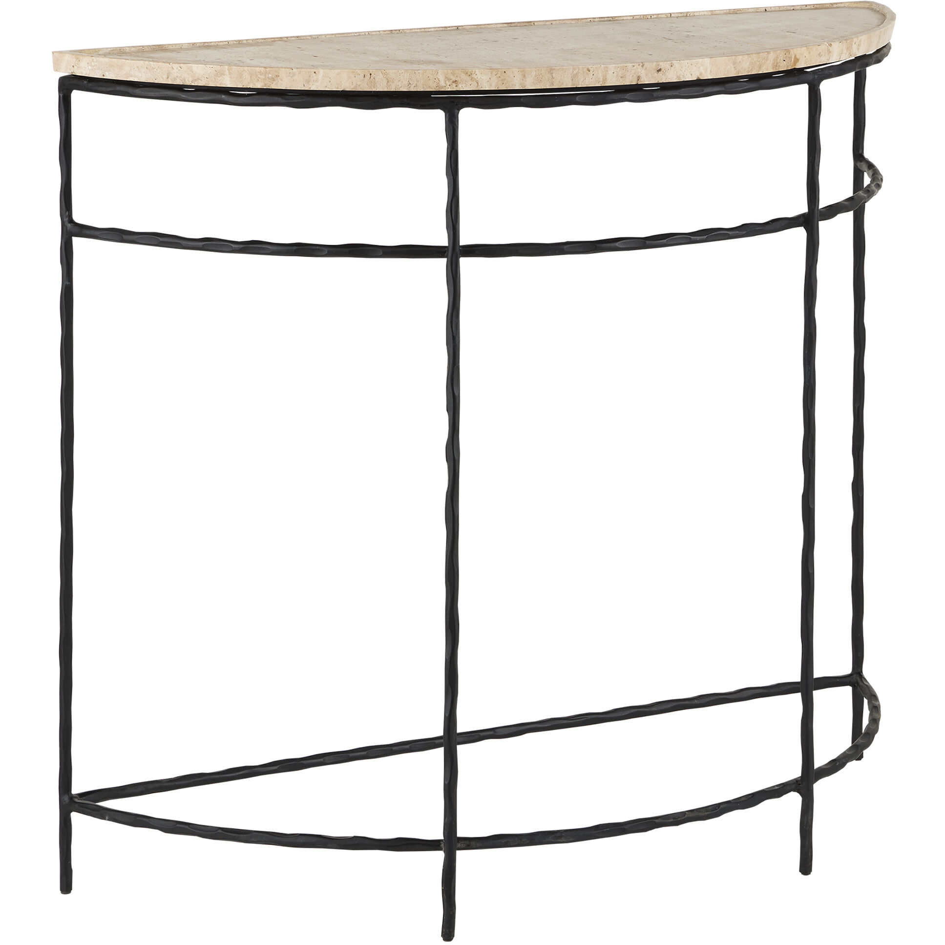 Boyles 14 inch Natural/Black Demi-Lune