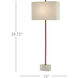 Felix 39.75 inch 100 watt Natural/Antique Brass Table Lamp Portable Light