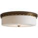 Barnabe 1 Light 18 inch White/Antique Brass/Polished Nickel Flush Mount Ceiling Light