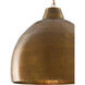 Earthshine 1 Light 22 inch Vintage Brass Pendant Ceiling Light, Large