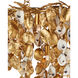 Lucullan 14 Light 43.5 inch Contemporary Gold Leaf/Contemporary Gold/Natural Chandelier Ceiling Light