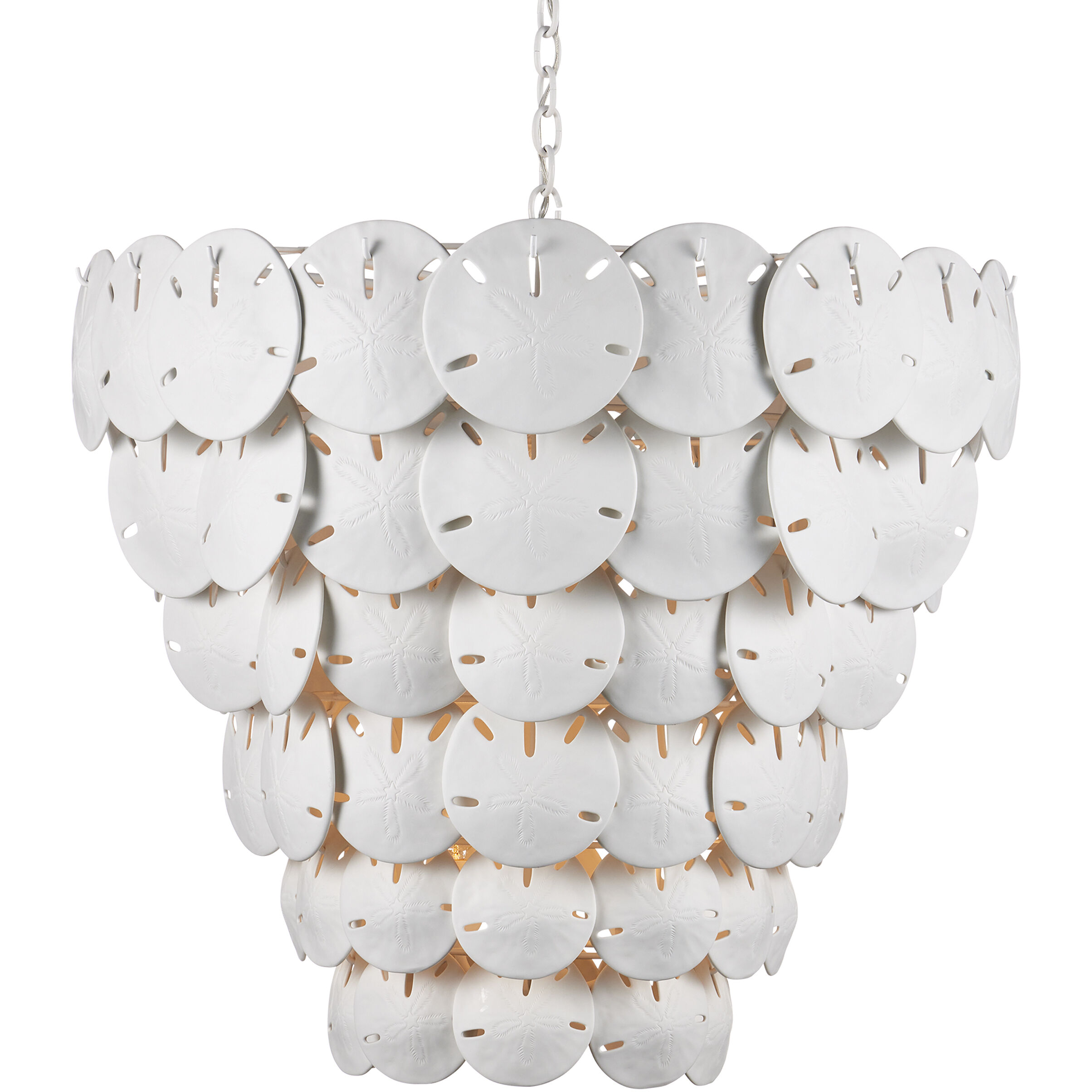 Tulum 8 Light 32 inch White/Sugar White Chandelier Ceiling Light, Marjorie Skouras Collection