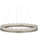 Pleiades 1 Light 36 inch Contemporary Silver Leaf/Contemporary Silver/Clear Chandelier Ceiling Light, Medium