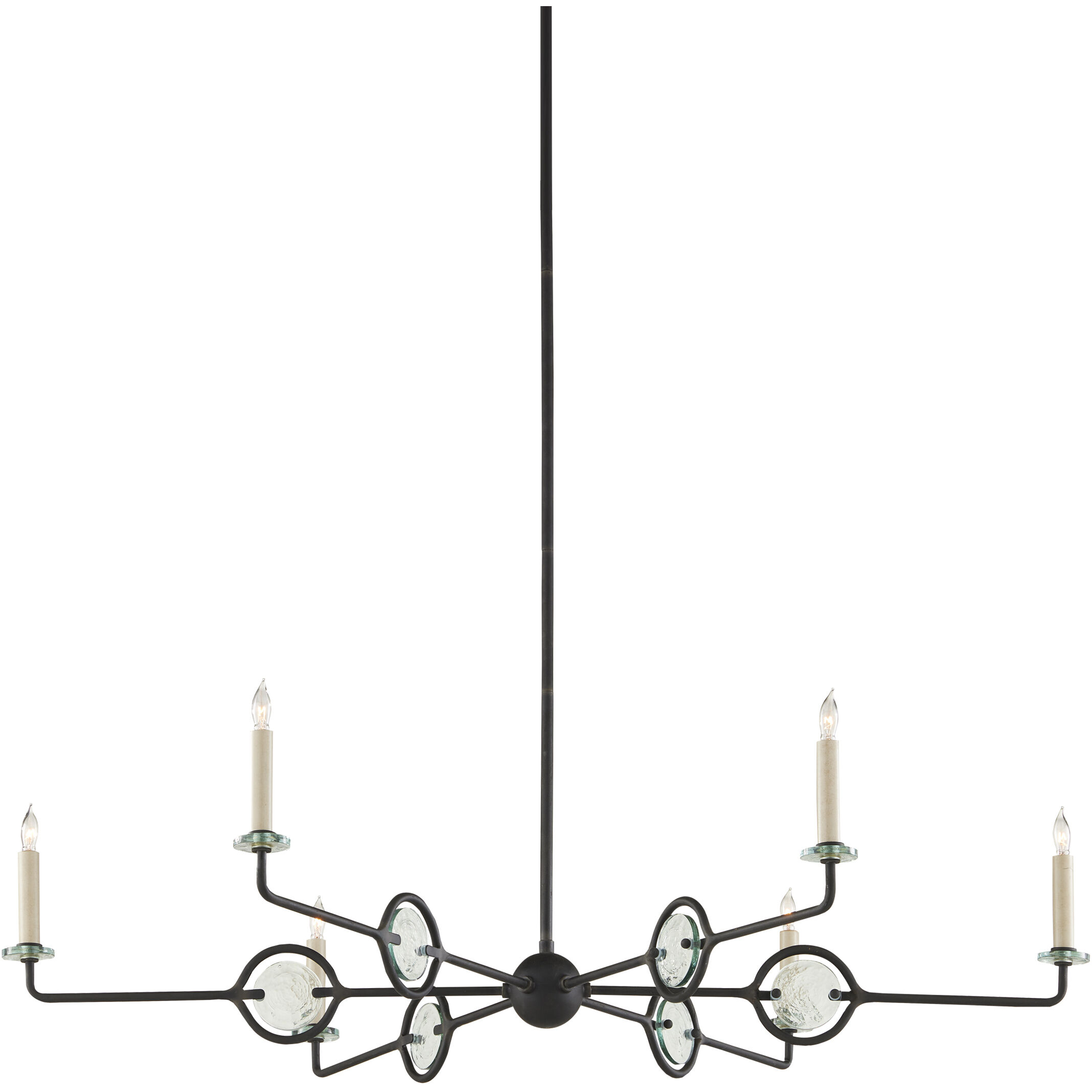 Privateer 6 Light 43.75 inch Blacksmith Chandelier Ceiling Light