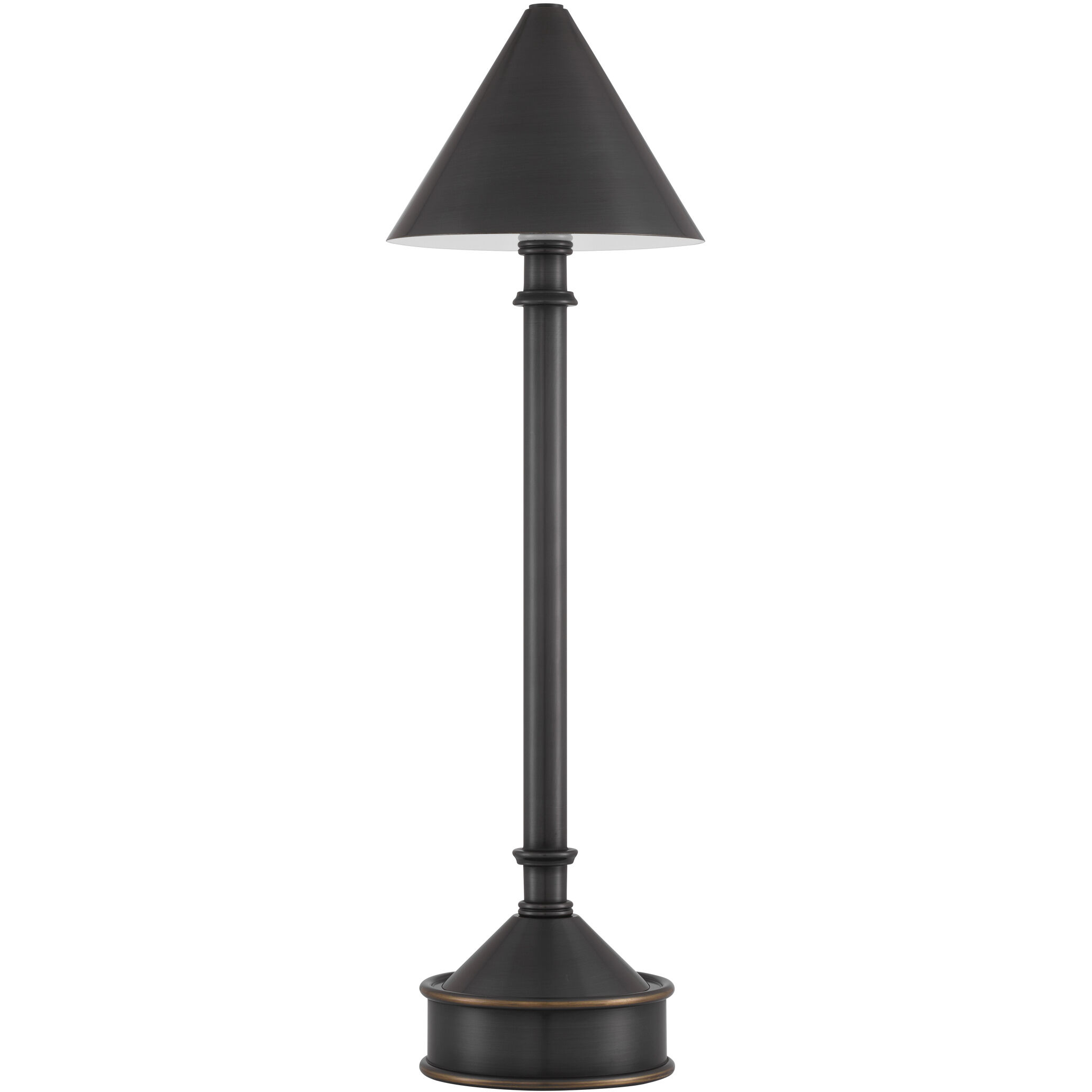 Traipse 18 inch 1.5 watt Oil Rubbed Bronze Cordless Table Lamp Portable Light
