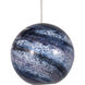Palatino 7 Light 57 inch Blue Marbeled and Silver Multi-Drop Pendant Ceiling Light
