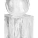 Nova White Swirl Objects, Set of 2