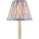 Plume Blue/Ivory Tapered Chandelier Shade