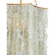 Verre de Mer 6 Light 24 inch Seaglass/Contemporary Gold Chandelier Ceiling Light, Large