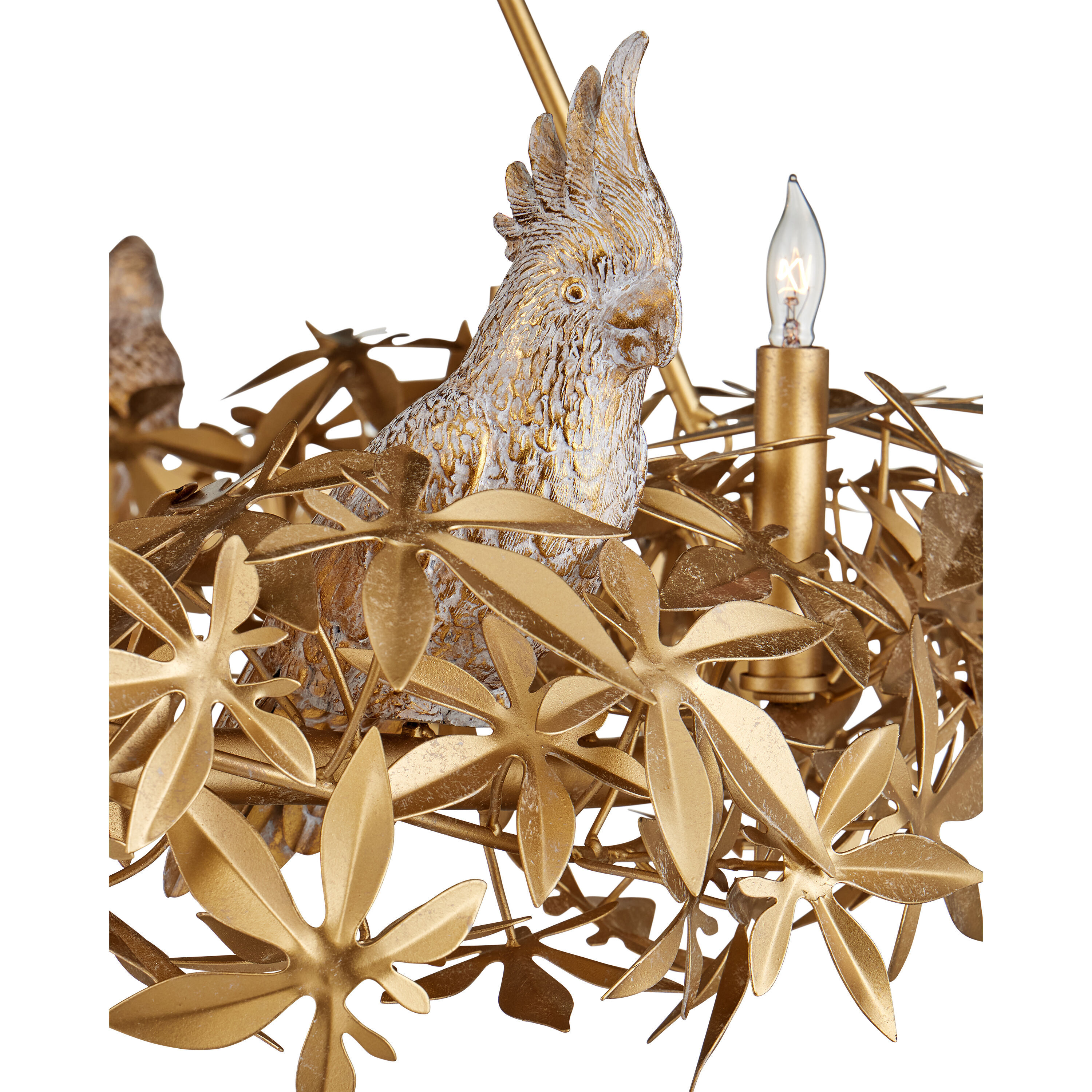 Aviary 6 Light 41.25 inch Swedish Gold Ring Chandelier Ceiling Light