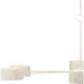 Monreale 6 Light 54 inch White Chandelier Ceiling Light