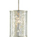Riddle 1 Light 8 inch Silver Leaf Pendant Ceiling Light