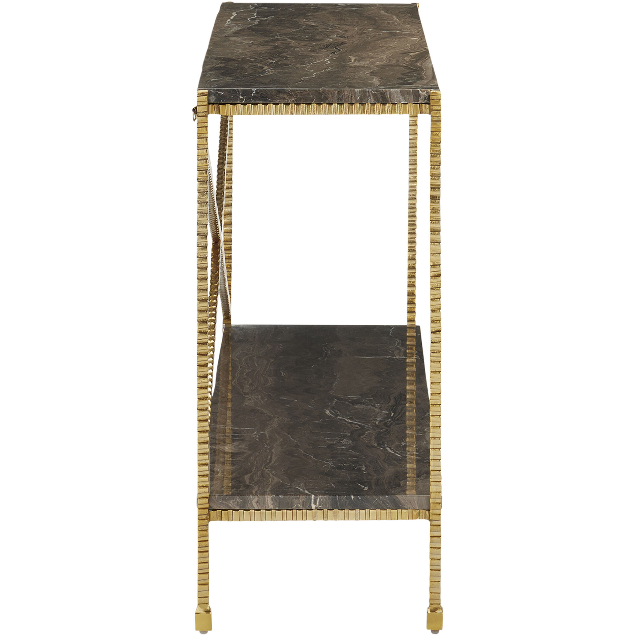 Flying Gold 48 inch Natural and Gold Console Table