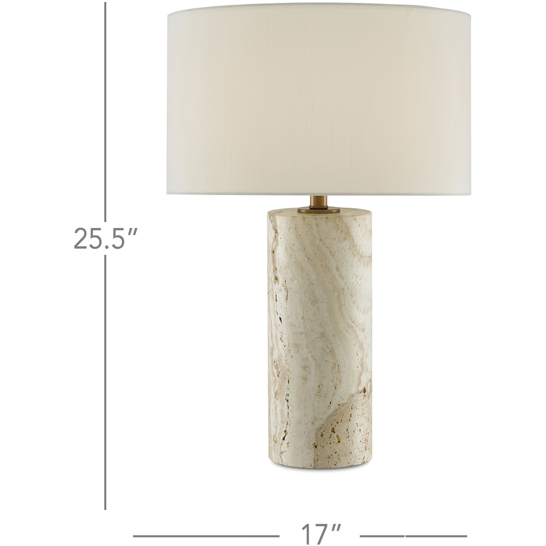 Vespera 25.5 inch 150 watt Antique Brass Table Lamp Portable Light