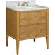 Santos 28 X 34 inch Sea Sand/Natural/White/Brushed Brass/Polished Nickel Vanity with Undermount Sink