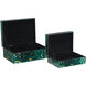 Interstellar 9.75 inch Dark Green Boxes, Set of 2