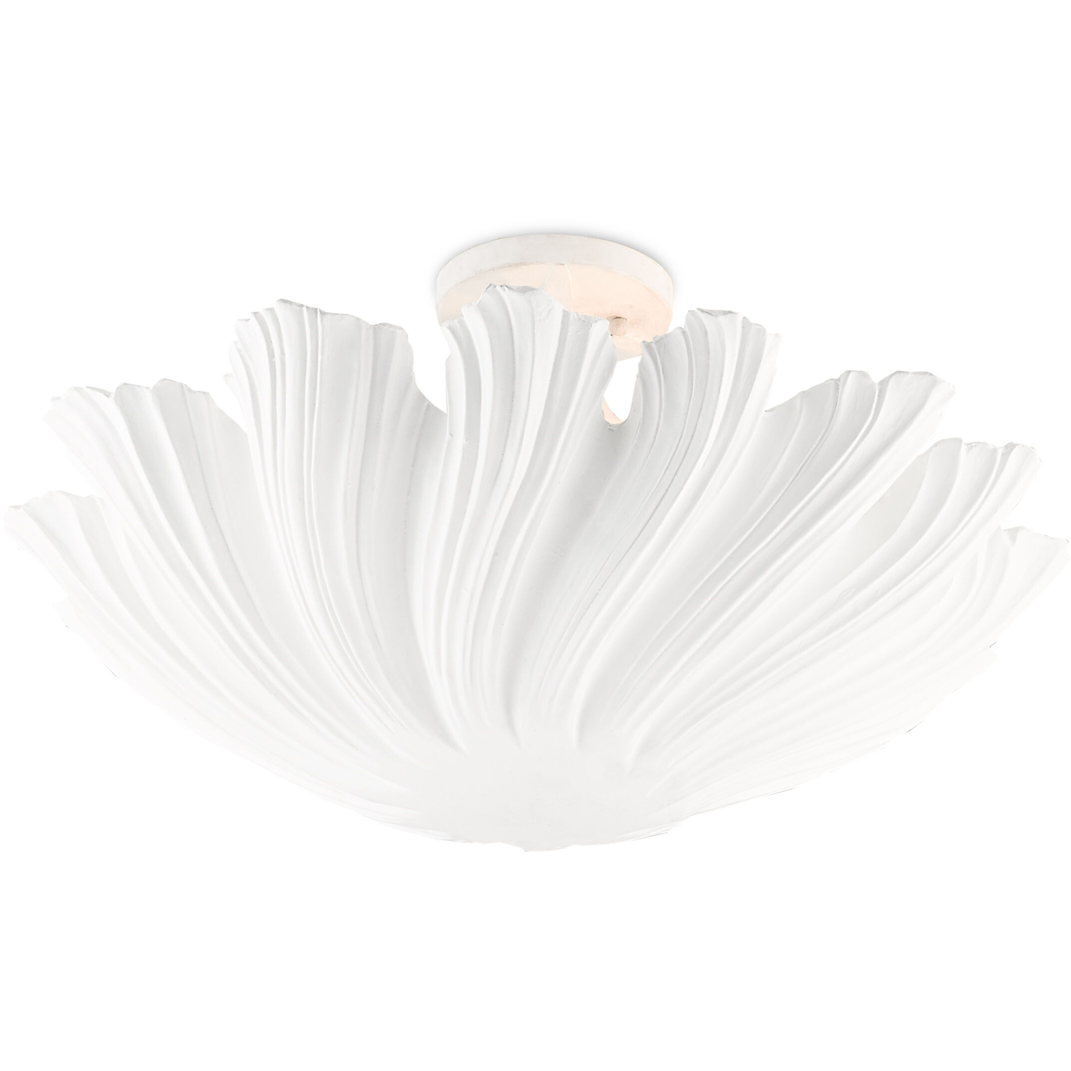Hadley 3 Light 22.5 inch Gesso White Semi-Flush Mount Ceiling Light