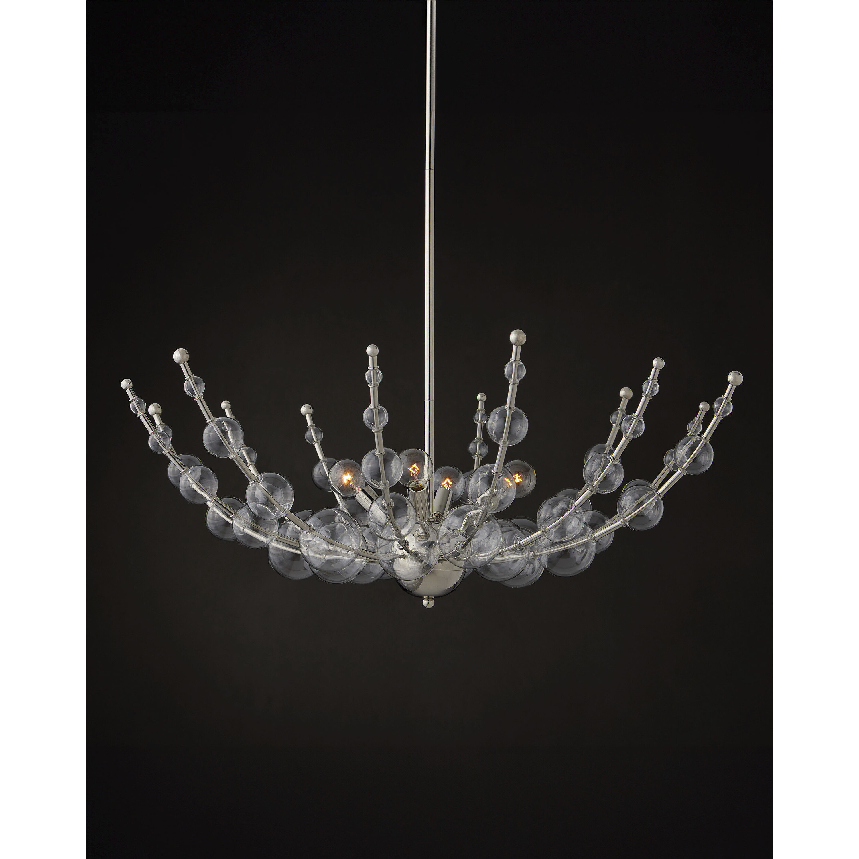 Abberton 4 Light 31 inch Polished Nickel Chandelier Ceiling Light