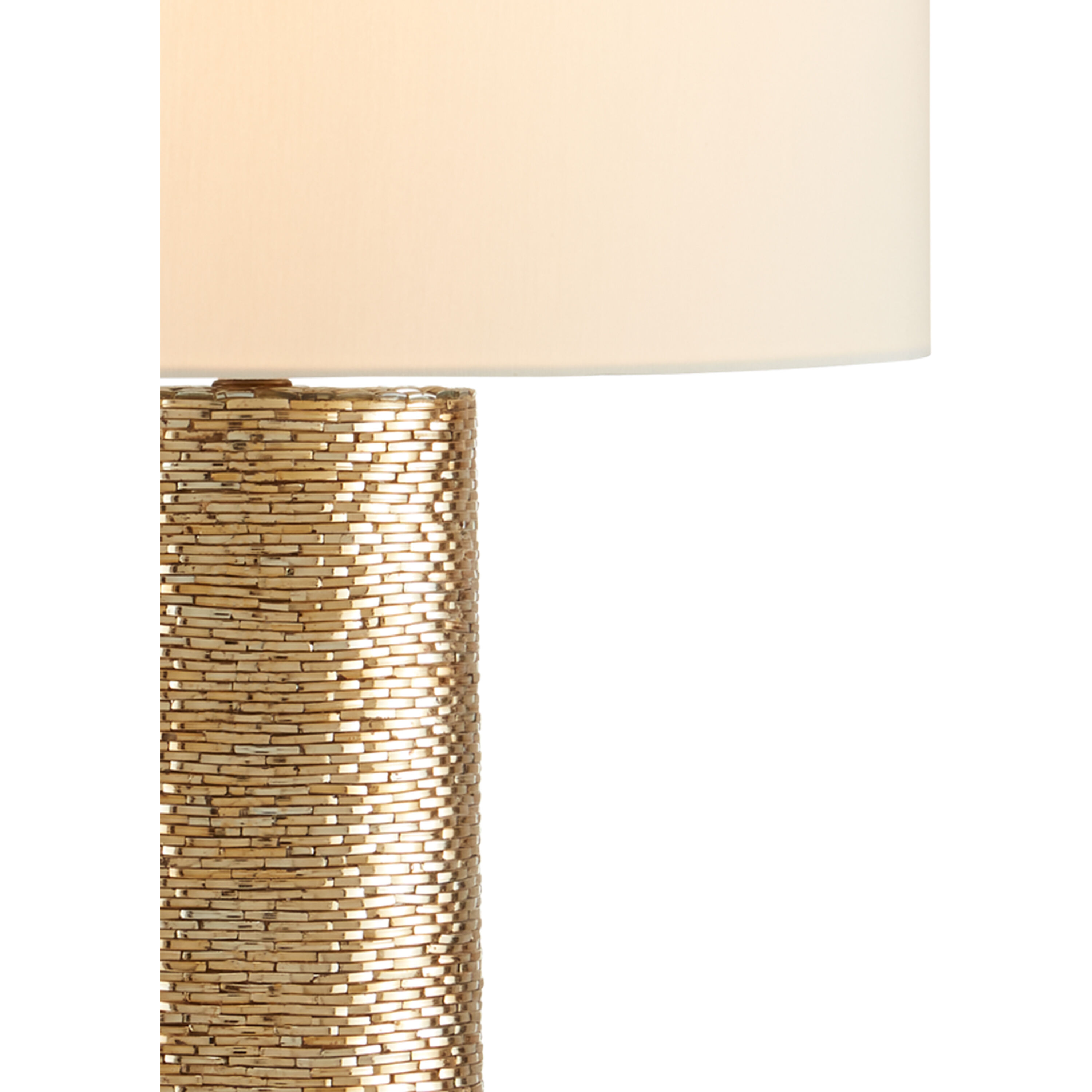 Glimmer 31 inch 150 watt Gold Table Lamp Portable Light