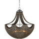 Eduardo 6 Light 30.25 inch Natural Iron/Brass Chandelier Ceiling Light