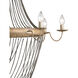 Lucien 8 Light 46 inch French Gold Leaf/Iron Chandelier Ceiling Light