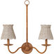 Annabelle Whitewash 6 inch Tapered Chandelier Shade, Suzanne Duin Collection