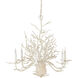Seaward 6 Light 29 inch White Coral/Natural Sand Chandelier Ceiling Light, Small