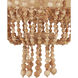 Sabia 6 Light 28 inch Natural/Coco Cream Chandelier Ceiling Light