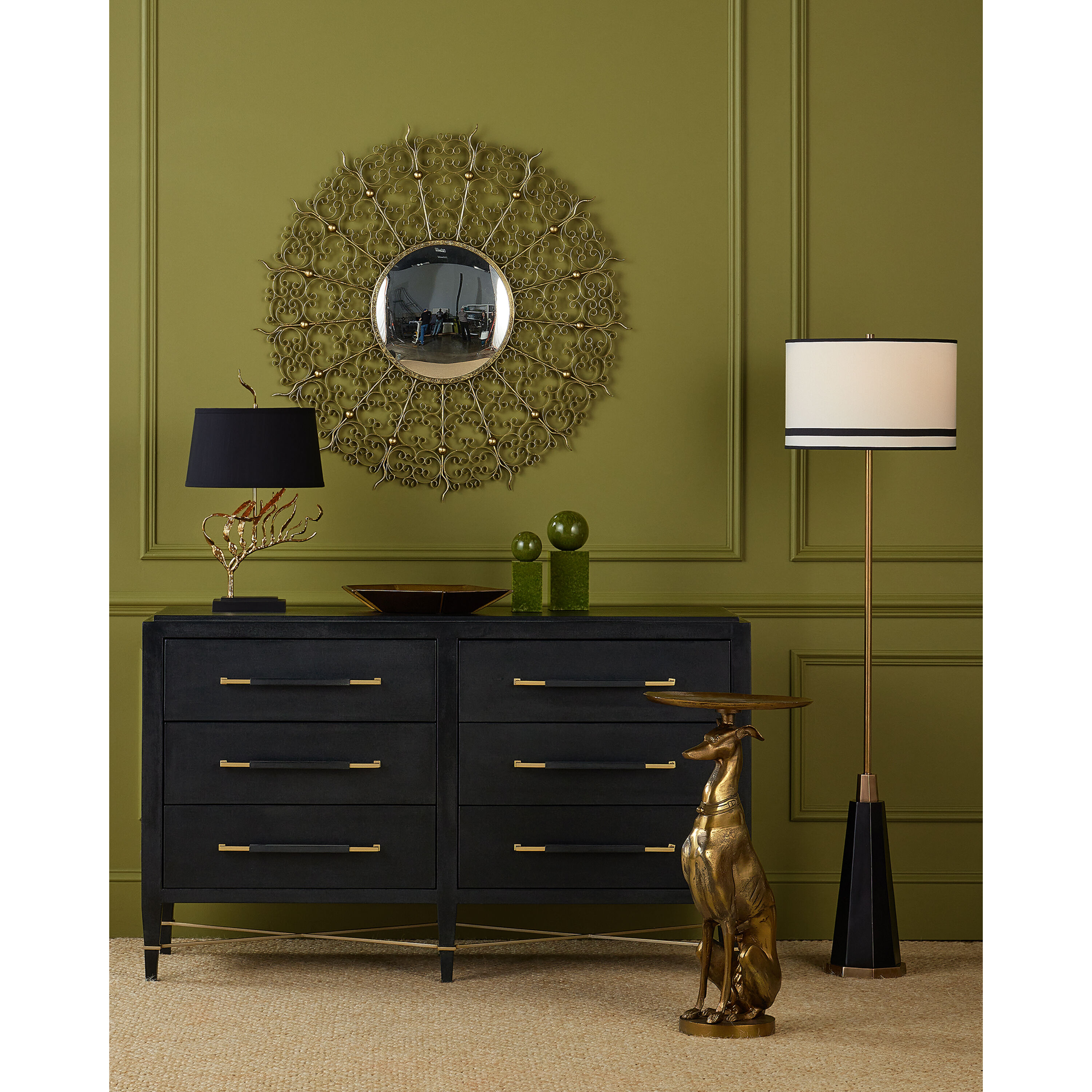 Latissima 24 inch 100.00 watt Verdigris/Black Table Lamp Portable Light