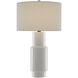 Janeen 30.75 inch 150 watt White/Satin Black Table Lamp Portable Light