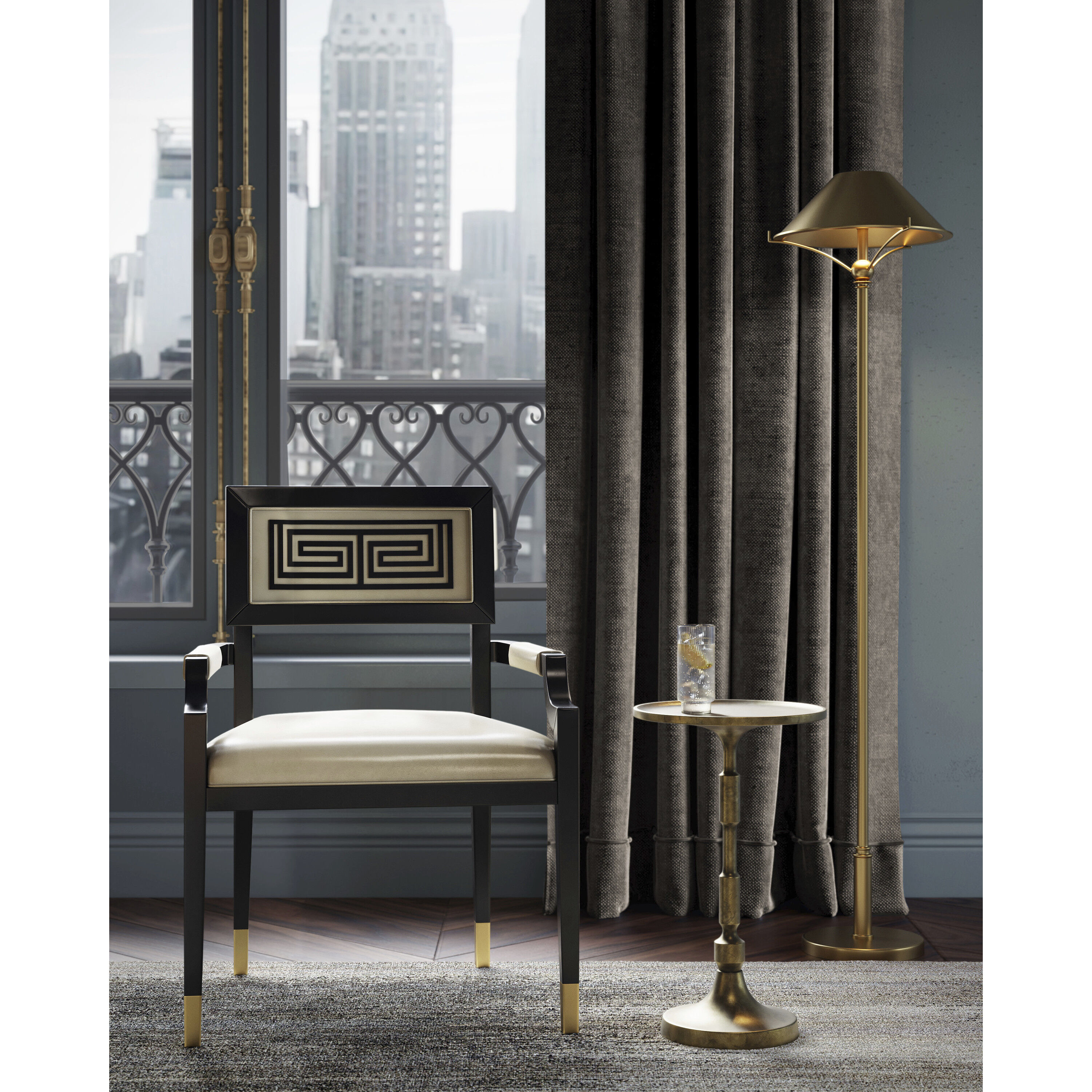 Maarla 58.75 inch 40 watt Polished Brass Table Lamp Portable Light