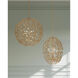 Secret Garden 4 Light 30 inch Clear/Contemporary Gold Leaf/Contemporary Gold Orb Chandelier Ceiling Light