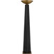 Calyx 71 inch 28.00 watt Black/Antique Brass Torchiere Floor Lamp Portable Light