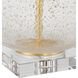 Zebulon 25.5 inch 150.00 watt Clear with Gold Speckles/Contemporary Gold Leaf Table Lamp Portable Light